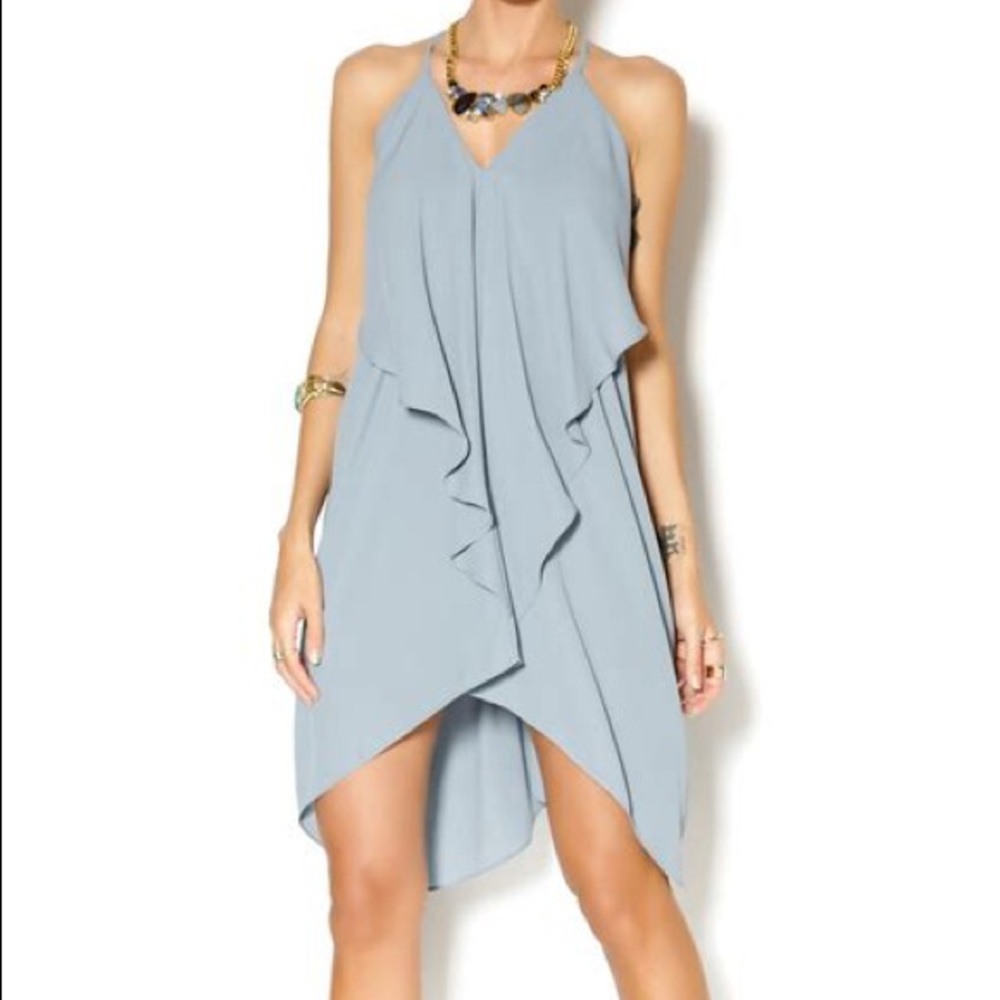 BLUE FLOWY DRESS